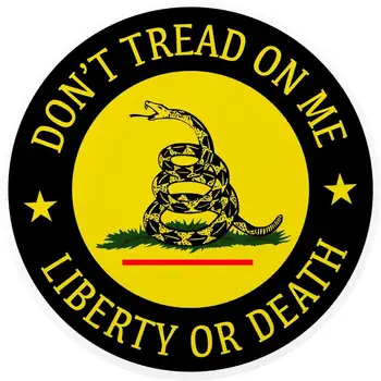 Nenechajte si Šliapať na Mňa-sloboda alebo Smrť Kotúča, Auto Nálepky Notebook Okno Nálepky Vlajka Spojených Štátov Garsden Vlajka Druhú Zbraň Obrázok