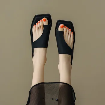 Papuče Žien Nový Štýl Sandále Módne Sandále Outwear Papuče Dizajnér Flip-flops Prst Nastaviť Ploché Sandále, Papuče Listov Obrázok