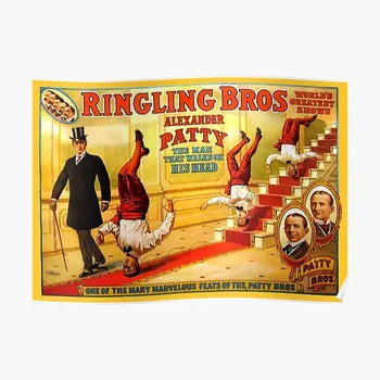 Vintage Ringling Brothers Cirkus Plagát Výzdoba Domov Vtipné Nástenné Vintage Izba Nástenné Art Obraz Moderného Maliarstva Č Rám Obrázok