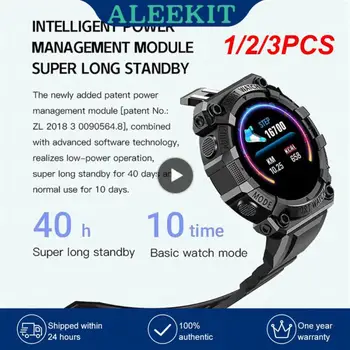 1/2/3KS Smart hodinky pripomienka farebný displej srdcovú frekvenciu a krvný tlak monitorovanie monitorovanie zdravia nosenie hodiniek čierna Obrázok