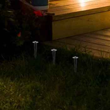 14Pcs Dvore Kolíky na Vianočné Osvetlenie Záhradné Svetlo Vkladov Cesta Svetla Nahradenie Stĺpiky, Kovové Stĺpiky, Obrázok