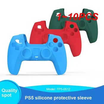 1~10PCS Silikónové Gumy Prípade Radič Kože v Plastovom kryte Plášťa Gamepads Ovládač Thumbsticks Pre 5 PS5 Obrázok
