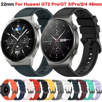 22 mm Silikónový Pre Huawei Sledovať GT2 Pro/GT3/GT4/GT 2 4 3 Pro 46 mm Smartwatch Príslušenstvo Náhradné Zápästia correa Obrázok