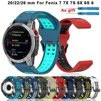 26 22 MM Šport Popruh Pre Garmin Fenix 7X 7 Solárne 6X 6 Pro 5X 5 plus Smart Watchband Rýchle Uvoľnenie Wriststrap Bracele Obrázok