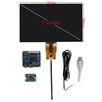 7 Palcový IPS LCD Displej Ovládač riadiacej Dosky Digitalizátorom. Dotykový displej Kompatibilný s HDMI Monitor Na Lattepanda Raspberry Pi PC Obrázok