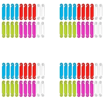 80 Ks Kábel Značky Káblový Manažment Značky Multicolor Káblové Štítky Kábel Identifikačné Menovky Na USB Počítača, Telefónu Nabíjačku Obrázok
