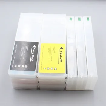 9 farba alebo 11 farba 700ml Naplniteľné kazety s čipom kompatibilný pre Epson SureColor P6000 P7000 P8000 P9000 Európe tlačiareň Obrázok