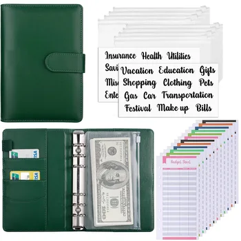 A6 rozpočtu binder so spojivami vrecku, rozpočet tabuľky a štítky pre rozpočtové organizácie, peňažné obálky systému ušetriť peniaze Obrázok