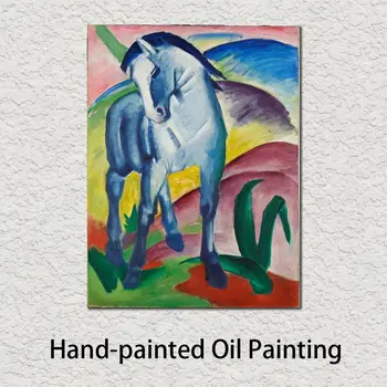 Abstrakt Plátno Umenie Modrého Koňa Ručne Franz Marc Maľovanie Farebné Moderné Zvierat, Kresby, Študijné Miestnosti, Kuchyňa Decor Vysokej Kvality Obrázok