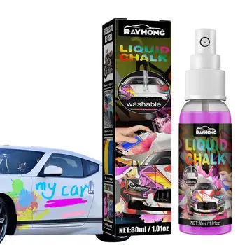 Auto Okná Značky 30ml Kriedou Spray Paint Pre Autá Okno Farby Značky Na Auto Dekorácie Auto Sklo Plagáty Podnikania Obrázok