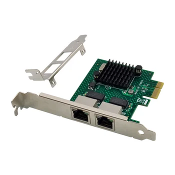 BCM5718 Gigabit Server Sieťové Karty PCI Express X1 Dual Port Sieťového Adaptéra Karty Kompatibilné s WOL PXE VLAN Obrázok