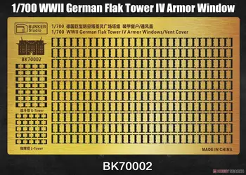BUNKER BK70002 1/700 WWWII nemecký Ostrá Veža IV Brnenie Okno (Plast model) Obrázok