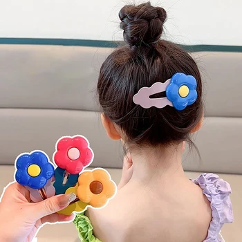 Dievčatá rany klip kórejská verzia baby vlasy príslušenstvo headdress dievčatá vlasy karty nebolí vlasy kvet vlasy klip Obrázok