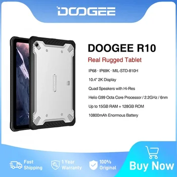 DOOGEE R10 Robustný Tablet 15GB 128GB Heliograf G99 Octa-Core 20MP Fotoaparát Quad Reproduktory s Hi-Res 10800mAh Obrázok