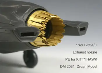 Dreammodel 1/48 2031 Výfukových Nozzel F-35A F-35C pre Kittyhawk Obrázok