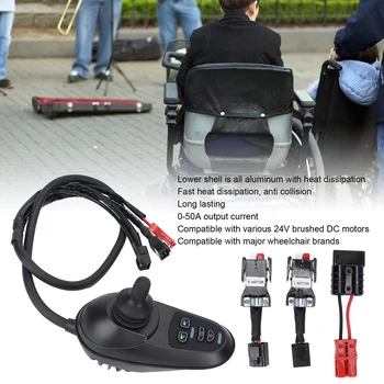 Elektrický vozík Ovládač Radiča Nahradenie Kartáčovaný 4P Ovládač Radiča S Brzdou invalidnom Radič Obrázok