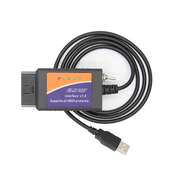 ELM 327 V1.5 PIC18F25K80 USB Diagnostický Kábel s vypínačom pre FoCCCus FORScan ELM327 OBD2 Auto Diagnostický Nástroj, Skener Obrázok