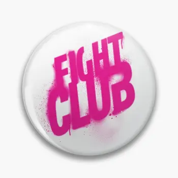 Fight Club Spray Paint Logo Dizajn Brad Soft Tlačidlo Pin Oblečenie Golier Klopě Pin Šperky Roztomilý Dekor Odznak Kovové Cartoon Klobúk Obrázok