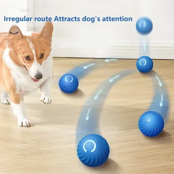 Hračka pre psa Interaktívne Smart Pet Hračka Automatické Presúvanie Loptu USB Nabíjateľné Psie Gule s shell Gumy Elektrické Príslušenstvo Psov Obrázok