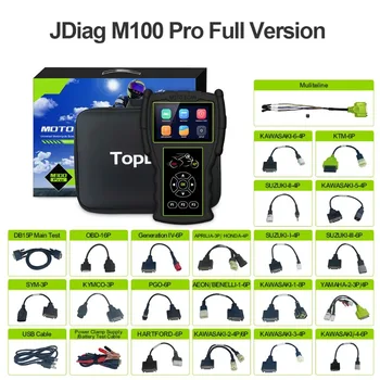 JDiag M100 Pro Moto EFI Systém Tester OBD konfigurácia Obrázok