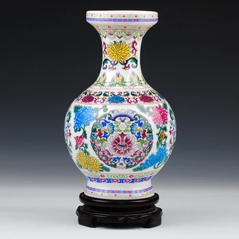 Jingdezhen moderné keramické vázy starožitné kvet fľaša tenké čína kosti čína svadobný dar vybavenie výrobkov Obrázok