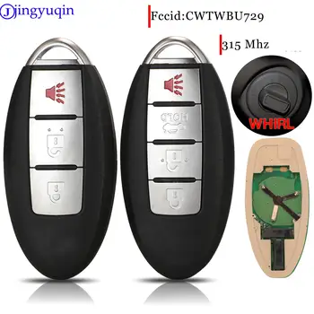 jingyuqin 3/4Buttons Smart Remote Auto Kľúč Pre Nissan Tiida Qashqai Teana Xtrail Kocka krčma pri ceste Xterra 315MHz CWTWBU729 alebo CWTWBU735 Obrázok