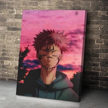 Jujutsu Kaisen Anime Plagáty Na Stenu Umenie Fotografie Dekoratívne Plátno Obrazy, Dekorácie Obývacia Izba Domova Obrázok