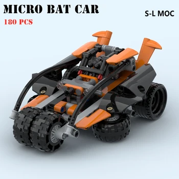 Micro Bat Auto Tehly Zbierky Väčšinu Modulárny VOP Hračky Pre Technické MOC Budovami Bloky Hračky pre Deti, Dospelých Darček Obrázok