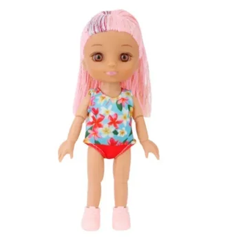 Mini 16 cm Bábiky a Oblečenia 3D simulácia oko Multi spoločné pohyblivý záves bábika Multi-farebné Vlasy Dievčatá HOBBY Hračky Narodeninám Obrázok
