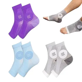 Neuropatia Ponožky 3Pairs Toeless Kompresné Ponožky Priedušná Pohodlné Členkové Ponožky Úľavu Športové Ponožky Pre Arch & Päty Obrázok