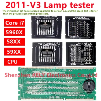 NOVÝ, Originálny LGA2011-V3 LGA2011 2011 tretej generácie Zásuvky Tester CPU Socket Analyzer Figuríny Zaťaženie Falošné Naloženie s LED Obrázok
