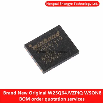 Nový, Originálny Pravý SMT W25Q64JVZPIQ WSON-8 3V 64M-bit Sériové Flash Čip Obrázok