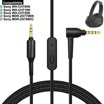OFC Nahradenie Aux 3,5 mm Audio Kábel Predlžovací Kábel Pre Sony WH-CH700N WH-CH710N WH-CH720N MDR-ZX770BN MDR-ZX780DC Slúchadlá Obrázok