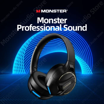 Originálne Monster 5.3 Bezdrôtový Bluetooth Headset XKH03 Herné Slúchadlá Stereo Slúchadlá Skladacia Športové Slúchadlá S Mikrofónom Obrázok