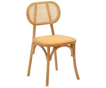 Pevné, drevené stoličky, domáce svetlo luxusné operadlá, ratanový roztomilý Obrázok
