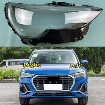 Pre Audi Q3 2019-2024 Predných Svetlometov Kryt Priehľadný Maska Tienidlo Lampy Svetlometu Shell Objektív Nahradiť Originálne Tienidlo Obrázok