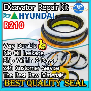 Pre Hyundai R210 Súprava Na Opravu Bager Olej Tesnenie Kladivo Stavebný Nástroj Nastaviť Pack Ťažké Master Hĺbenie Údržba Obrázok