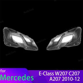 Pre Mercedes-Benz E-Class W207 C207 A207 Kupé Kabriolet 2010 2011 2012 Bývanie Predné Svetlomety Objektív Shell Sklo Lampcover Obrázok