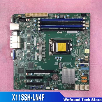 Pre Server Supermicro microATX Doske LGA 1151 C236 Chipset Podporuje E3-1200 v6/v5 7./6. i3 Série X11SSH-LN4F Obrázok