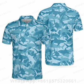 Pánske Outdoorové Tričko Plus Veľkosť Krátky Rukáv Polo T-shirt, Rybolov, Golfové Oblečenie Rýchle Suché Ležérne Módne Volejbal Topy Obrázok