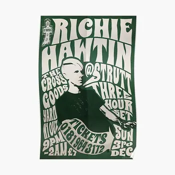 Richie Hawtin Na Cross V Londýne 199 Plagát Moderné Nástenné Dekorácie Interiéru Vintage Stenu Zábavné Maľovanie Domov, Miestnosti Č Rám Obrázok