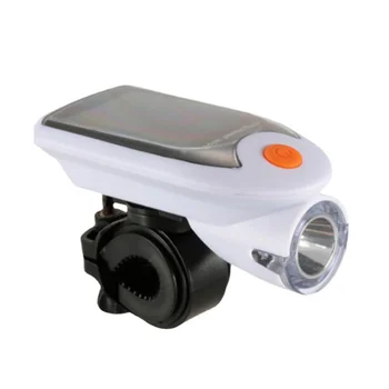 Solárne kolesá Predné Lampy USB Nabíjateľné Požičovňa Lampa 360-Stupňové Otáčanie Požičovňa Príslušenstvom(Biela) Obrázok