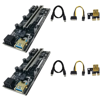 V011 PRO PCI-E 1X Až 16X USB3.0 60 cm Grafickej Časti Karty S 10 Pevné Kondenzátory Pre Bitcoin Ťažba GPU Obrázok