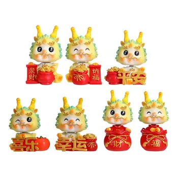 Čínsky Nový Rok Draka Figúrka Suvenírov Stola Ornament Živice Dragon Socha na Obývacia Izba, Spálňa Ploche Polica Skrine Obrázok